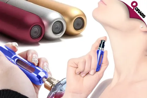 From QR25 Have Your Favorite Scent Always with a Portable & Refillable Perfume Misting Bottle - Choose from 6 Colors! (Up to QR45 Value)